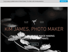 Tablet Screenshot of kimjamesphoto.com